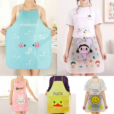 Adjustable Cartoon Design Kitchen Apron 1 Pc